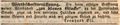 Zeitungsannonce anlässlich der Eröffnung der Wirtschaft <a class="mw-selflink selflink">zur blauen Glocke</a>, Februar 1840