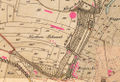 Karten von der Schwand, rote Markierung = Denkmäler im heutigen Bestand