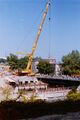 Bau der neuen <a class="mw-selflink selflink">Maxbrücke</a> im August 1995