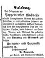 Anzeige der Gaststätte "Zum Kanal und zur Eisenbahn" im Fürther Tagblatt vom <!--LINK'" 0:1--> <a class="mw-selflink selflink">1855</a>