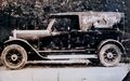 Brot- und Semmelauto der Bäckerei von Andreas Bergler in Mannhof in den 1930er Jahren.