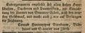 Werbeanzeige von  in der Bayreuther Zeitung, März 1795