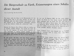 L. Rothschild Erinnerungen, in: „Nachrichten für den Jüdischen Bürger Fürths“, 1963