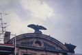 Adler-Figur auf dem Dach des Restaurant  in der Königstraße, 1986