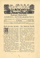 Titelseite der "Jugendlust", Ausgabe Oktober 1920, Nr. 2. Schriftleiter: Hans Wildensinn