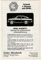 Werbung Autohaus Gebrüder Heubeck heute  in der Schülerzeitung  Nr. 6 1967