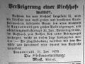 Pfr. Muck versteigert Kirchhof. Fränkischer Kurier 23.1.1873.jpg