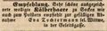 Anzeige Witwe Tochtermann, Fürther Tagblatt 17. Oktober 1848