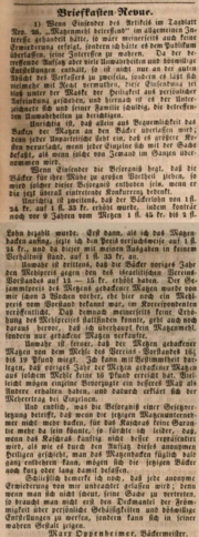 1 Erwiderung Oppenheimer Fürther Tagblatt 24.02.1849.png