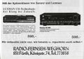 Werbung Radio Weghorn in der Schülerzeitung <!--LINK'" 0:24--> Nr. 1 1989