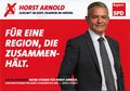 SPD-Wahlkampfpostkarte von Horst Arnold zur Landtagswahl 2018