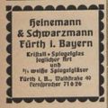Werbung im Fürther Adressbuch von <a class="mw-selflink selflink">1931</a> der Spiegelfabrik <!--LINK'" 0:10-->