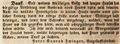 Zeitungsanzeige des Siegellackfabrikanten <a class="mw-selflink selflink">Peter Konrad Zwinger</a>, November 1841