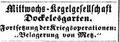 Kegelgesellschaft mit "Kriegsvortrag" im Dockelesgarten; Fürther Tagblatt 17.8.1870