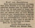 Werbeannonce der Gaststätte "<!--LINK'" 0:48-->", 1837