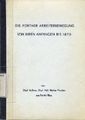 Die Fürther Arbeiterbewegung von ihren Anfängen bis 1870, Dissertationsschrift von Dr. Walter Fischer an der FAU Erlangen-Nürnberg, 1965