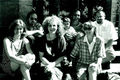 Grüner Wahlkampf 1989, im Bild v. l. n. r.: Claudia Jennewein, Lothar Berthold, , Heiner Dehner, , 