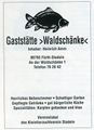 Werbung vom Gasthaus [[Waldschänke]] 1996