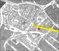 Gänsberg-Plan; Mohrenstraße 21 rot markiert